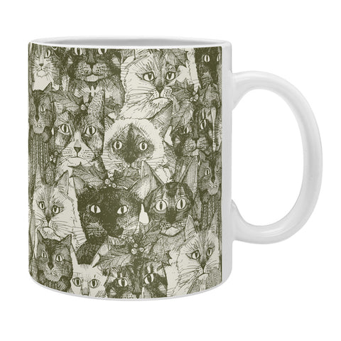 Sharon Turner christmas cats natural Coffee Mug