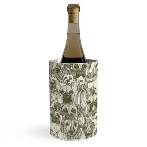 Sharon Turner christmas dogs natural Wine Chiller