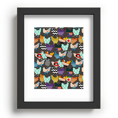 Sharon Turner Cincinnati Chickens Recessed Framing Rectangle