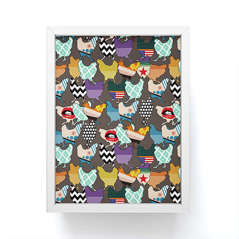 Sharon Turner Cincinnati Chickens Framed Mini Art Print