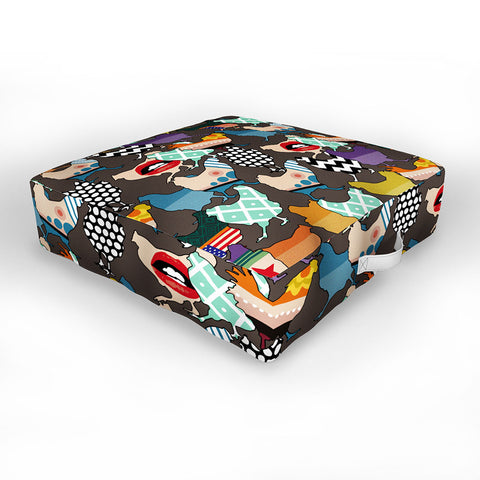 Sharon Turner Cincinnati Chickens Outdoor Floor Cushion