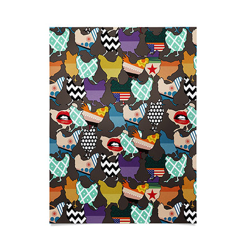 Sharon Turner Cincinnati Chickens Poster