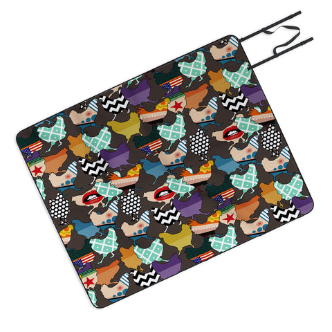 Sharon Turner Cincinnati Chickens Picnic Blanket