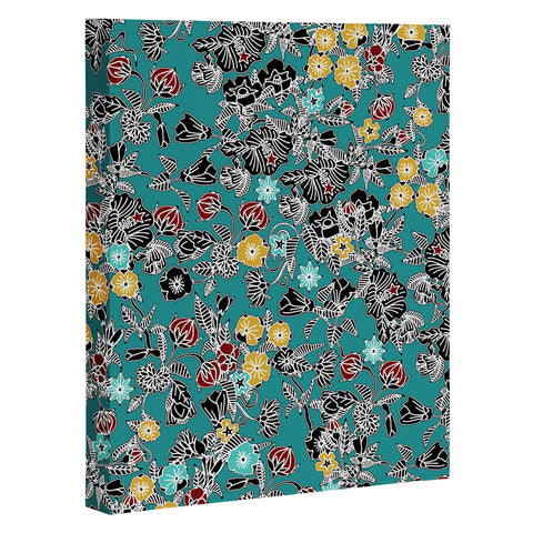 Sharon Turner Cloisonne Flowers Art Canvas