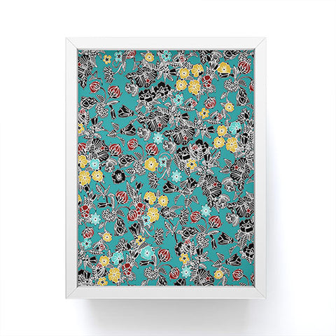 Sharon Turner Cloisonne Flowers Framed Mini Art Print