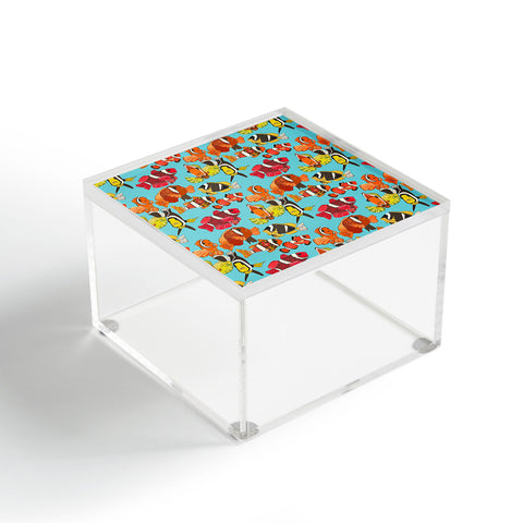 Sharon Turner Clownfish Blue Acrylic Box