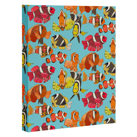 Sharon Turner Clownfish Blue Art Canvas