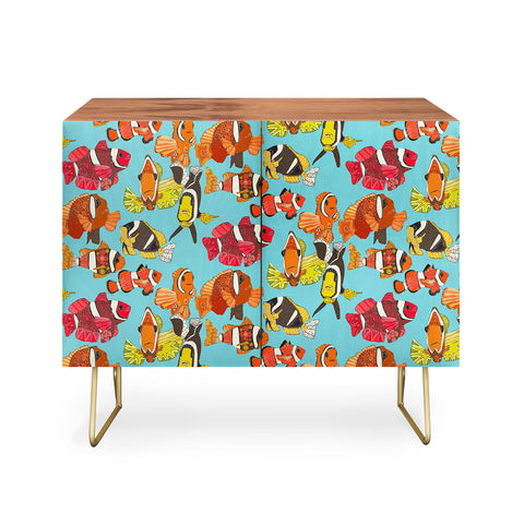 Sharon Turner Clownfish Blue Credenza
