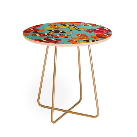 Sharon Turner Clownfish Blue Round Side Table