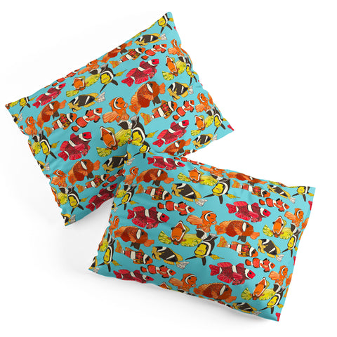Sharon Turner Clownfish Blue Pillow Shams