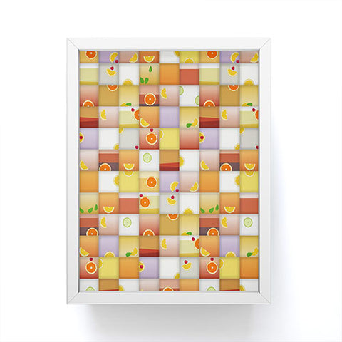 Sharon Turner cocktail squares Framed Mini Art Print