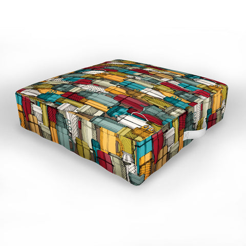 Sharon Turner Coffee Time Outdoor Floor Cushion