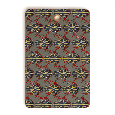 Sharon Turner Congo Tree Frog Cutting Board Rectangle