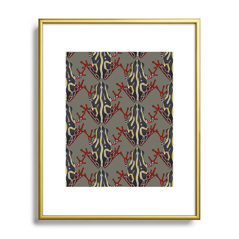Sharon Turner Congo Tree Frog Metal Framed Art Print