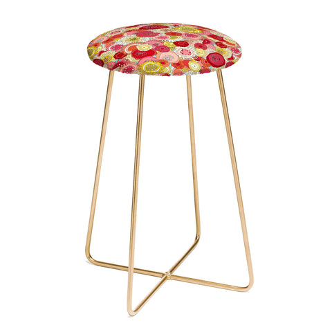 Sharon Turner Coral Garden Counter Stool