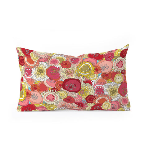Sharon Turner Coral Garden Oblong Throw Pillow