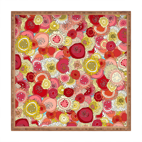 Sharon Turner Coral Garden Square Tray