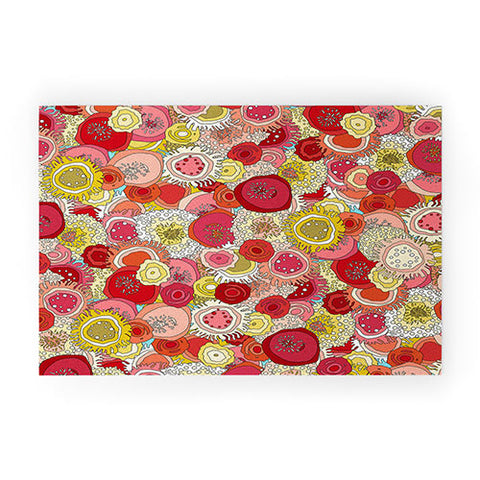 Sharon Turner Coral Garden Welcome Mat