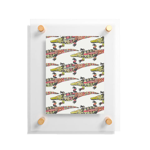 Sharon Turner crocodile Floating Acrylic Print