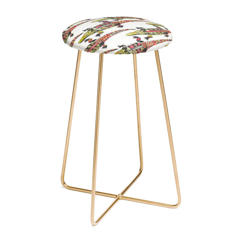 Sharon Turner crocodile Counter Stool