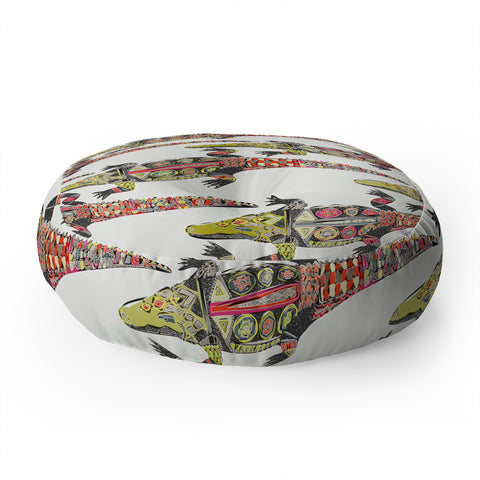 Sharon Turner crocodile Floor Pillow Round