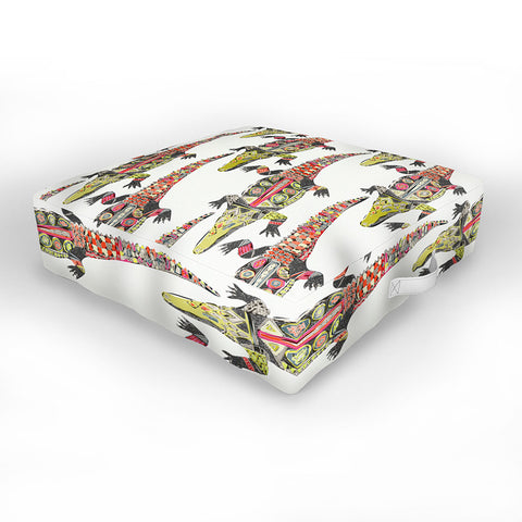 Sharon Turner crocodile Outdoor Floor Cushion