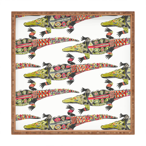 Sharon Turner crocodile Square Tray