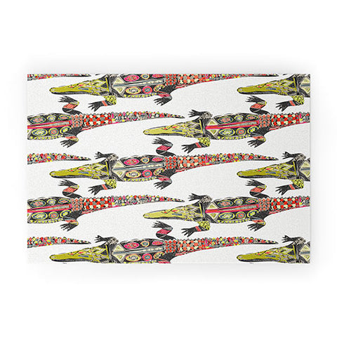 Sharon Turner crocodile Welcome Mat