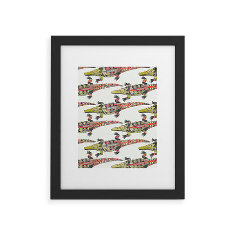 Sharon Turner crocodile Framed Art Print