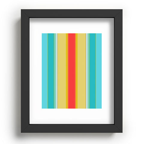 Sharon Turner deckchair stripe Recessed Framing Rectangle
