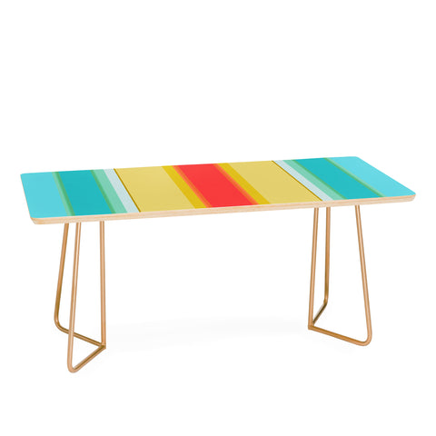 Sharon Turner deckchair stripe Coffee Table