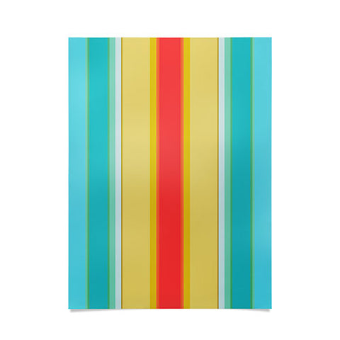 Sharon Turner deckchair stripe Poster
