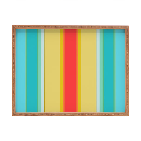 Sharon Turner deckchair stripe Rectangular Tray
