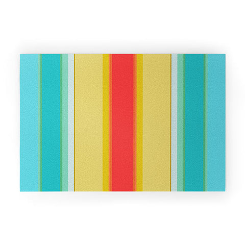 Sharon Turner deckchair stripe Welcome Mat