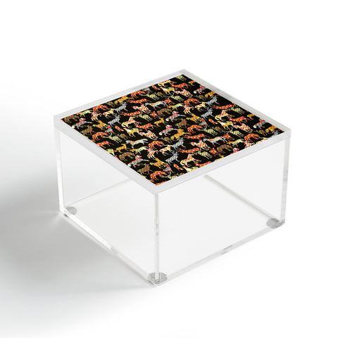Sharon Turner Deer Horse Ikat Party Acrylic Box