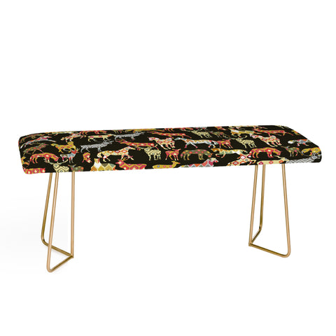 Sharon Turner Deer Horse Ikat Party Bench