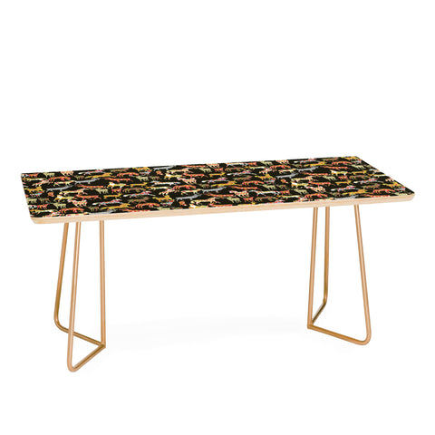 Sharon Turner Deer Horse Ikat Party Coffee Table