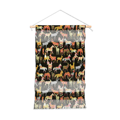 Sharon Turner Deer Horse Ikat Party Wall Hanging Portrait