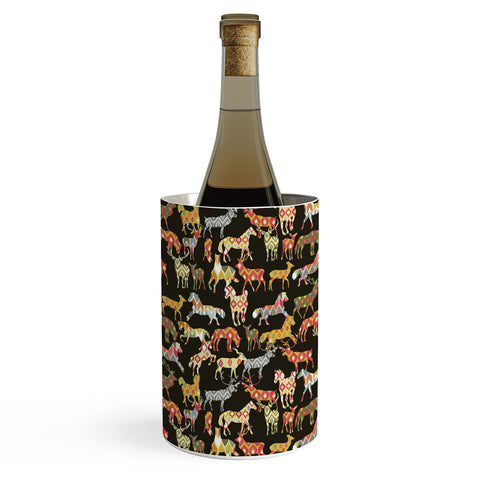 Sharon Turner Deer Horse Ikat Party Wine Chiller