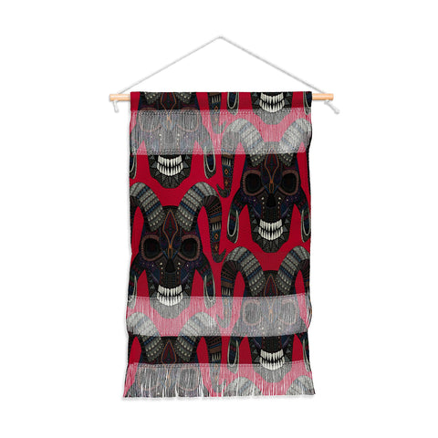 Sharon Turner demon skull red Wall Hanging Portrait