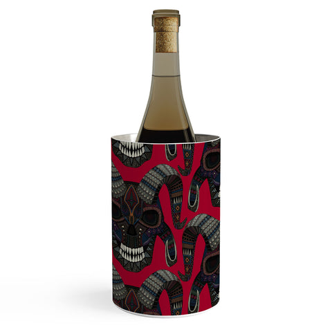 Sharon Turner demon skull red Wine Chiller