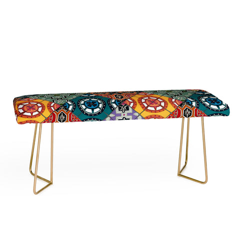 Sharon Turner DESEO BOLD spanish tile Bench