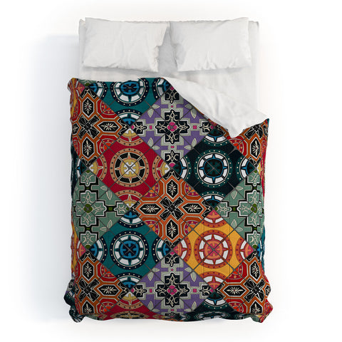 Sharon Turner DESEO BOLD spanish tile Comforter