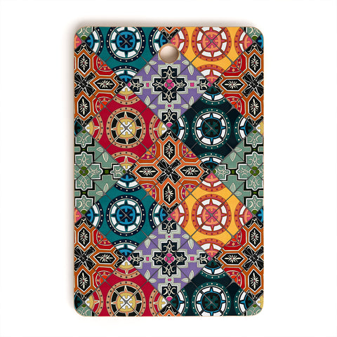 Sharon Turner DESEO BOLD spanish tile Cutting Board Rectangle