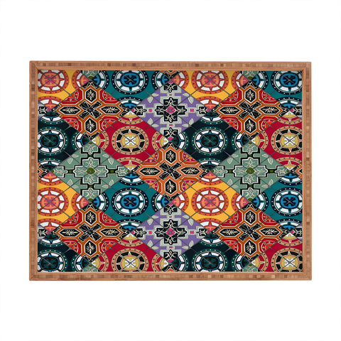Sharon Turner DESEO BOLD spanish tile Rectangular Tray