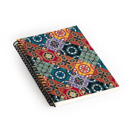 Sharon Turner DESEO BOLD spanish tile Spiral Notebook