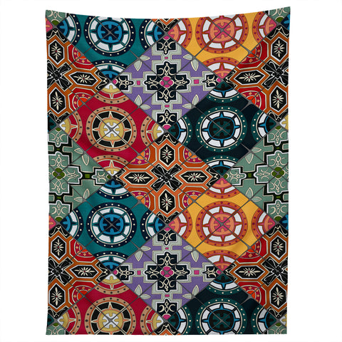 Sharon Turner DESEO BOLD spanish tile Tapestry