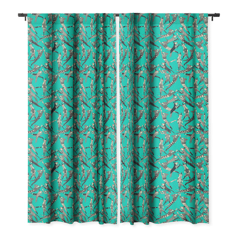 Sharon Turner dog party Blackout Window Curtain