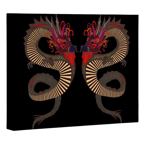 Sharon Turner Dragon Ink Art Canvas