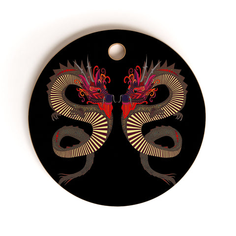 Sharon Turner Dragon Ink Cutting Board Round